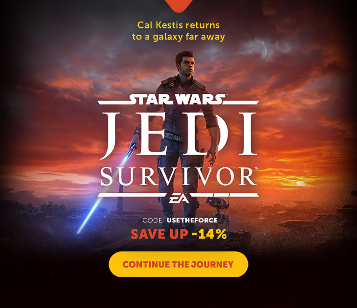 Star Wars Jedi: Survivor 6 Hyödynnä Star Wars Jedi: Survivor alennuskoodi "USETHEFORCE" ja säästä jopa 14 % pelin hinnasta!